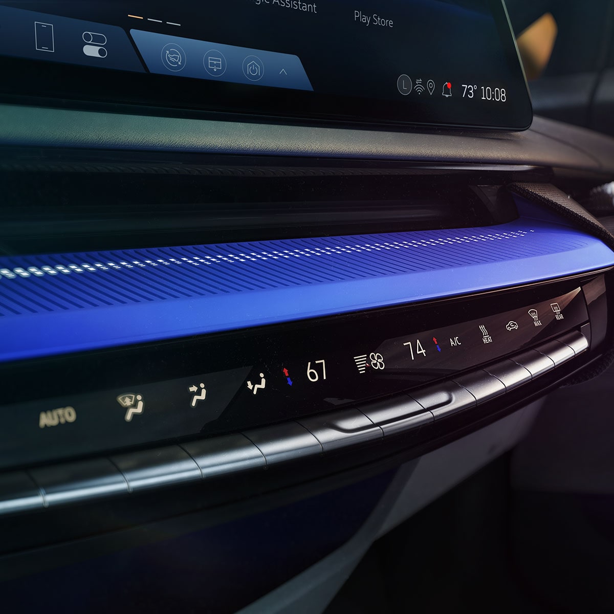 Close Side View of the Climate Control Settings in the 2026 Cadillac OPTIQ