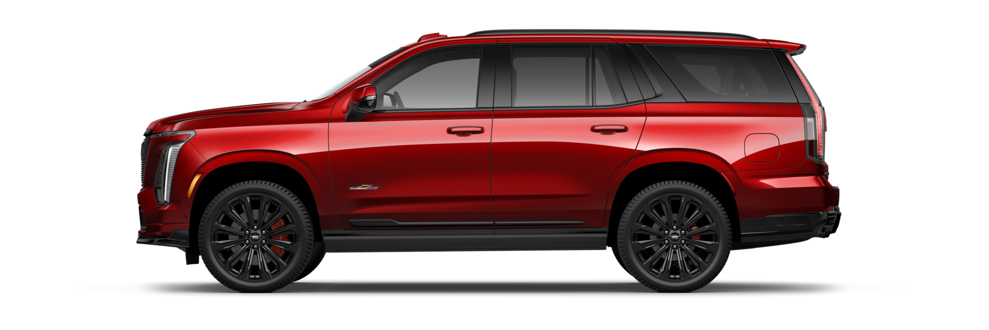 A Profile View of a Blue 2026 Cadillac Escalade-V