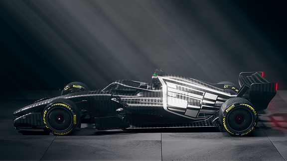 Cadillac F1 Racecar Side Profile