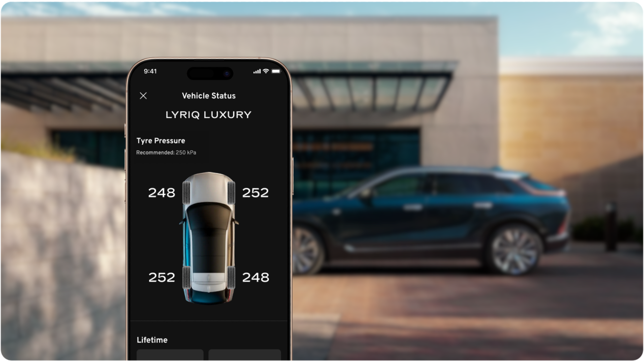 Vehicle status and diagnosis in the Cadillac Mobile App