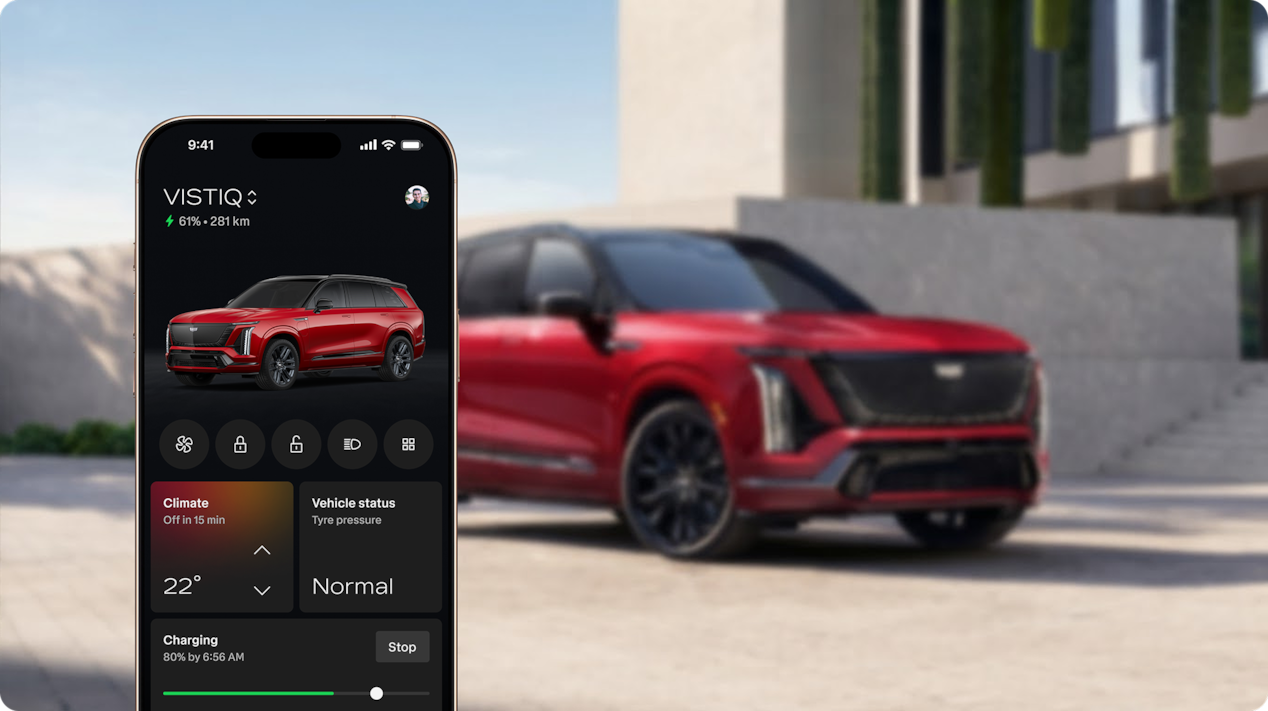 Remote commands and climate in the Cadillac Mobile App