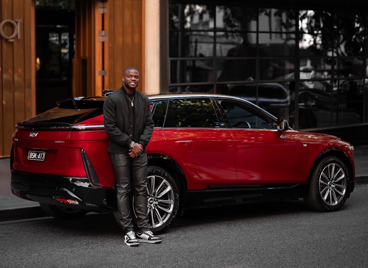 Frances Tiafoe x Cadillac Lyriq