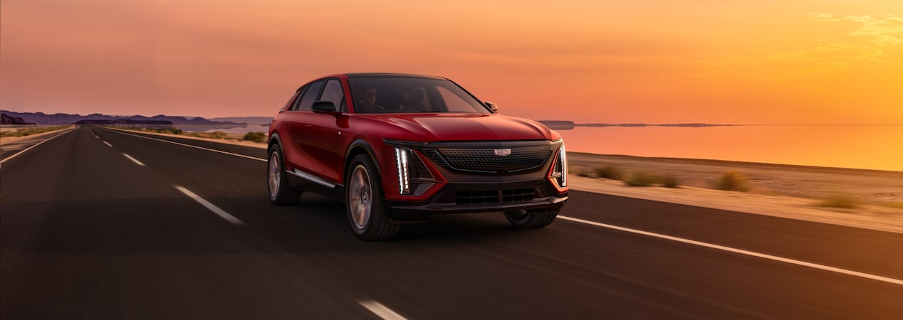 Cadillac LYRIQ driving