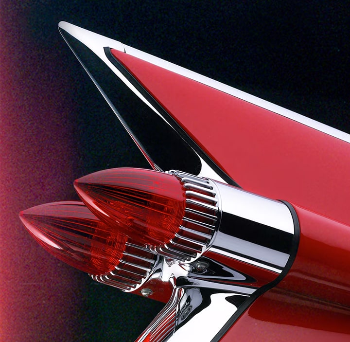 Original Cadillac tail fins.