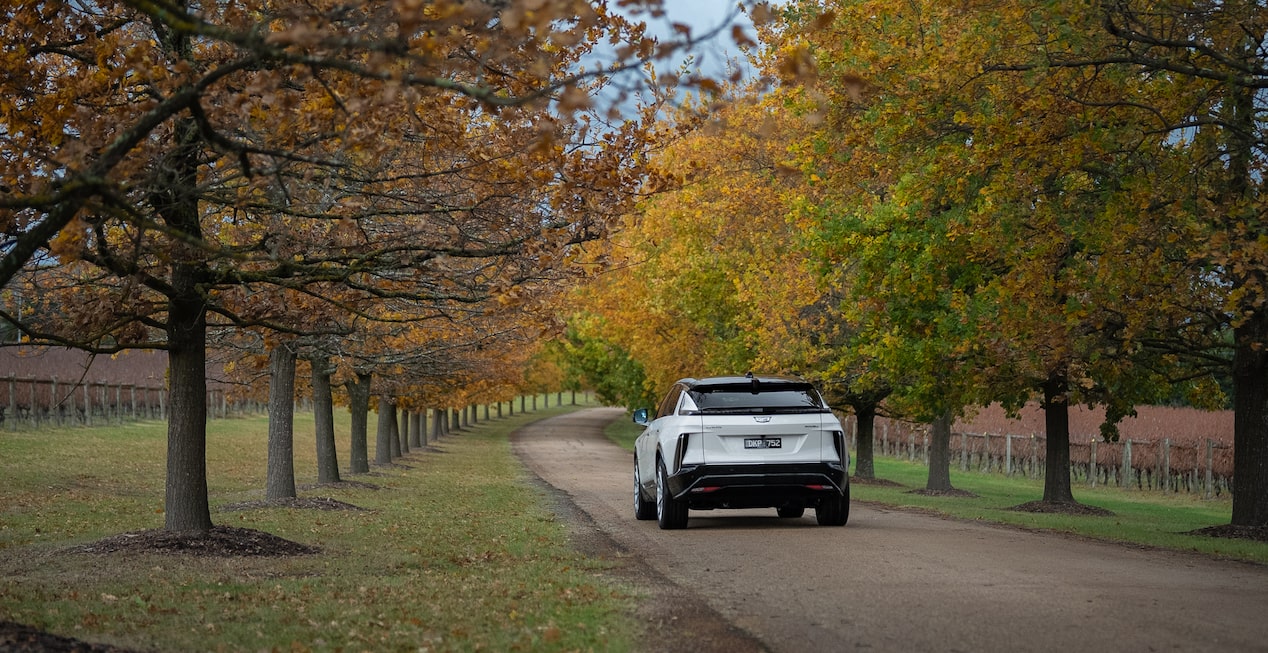 Cadillac Lyriq Autumn Drive Yarra Valley