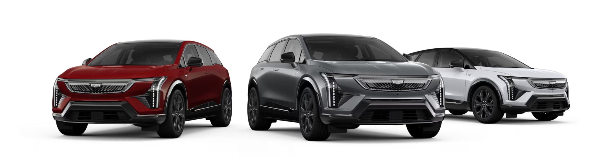 Three Cadillac LYRIQs